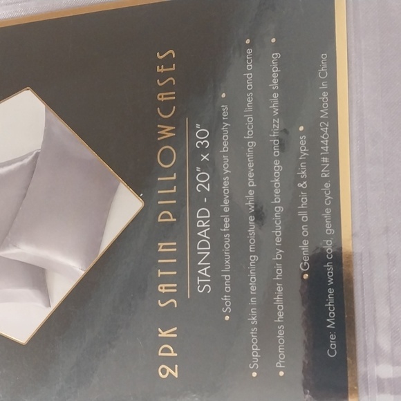 SATIN  PILLOWCASES. LUXE COLLECTION. - Picture 3 of 4